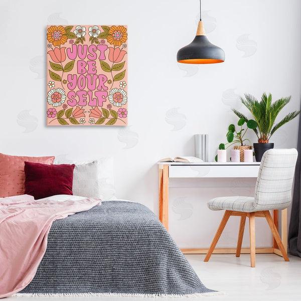 Stupell Industries Taylor Shannon Designs | Be Yourself Flower Power Wall Art