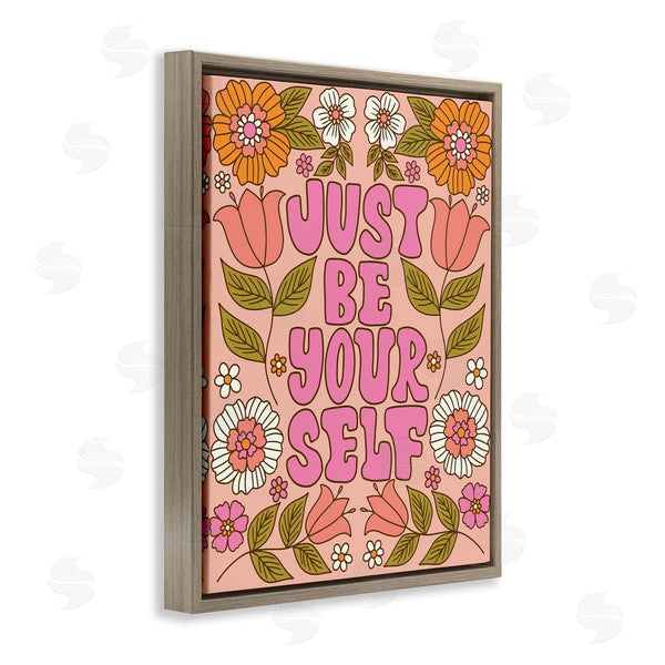 Stupell Industries Taylor Shannon Designs | Be Yourself Flower Power Wall Art