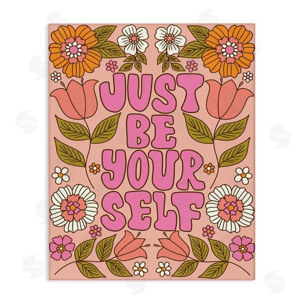 stupell industries Taylor Shannon Designs | Be Yourself Flower Power Wall Art