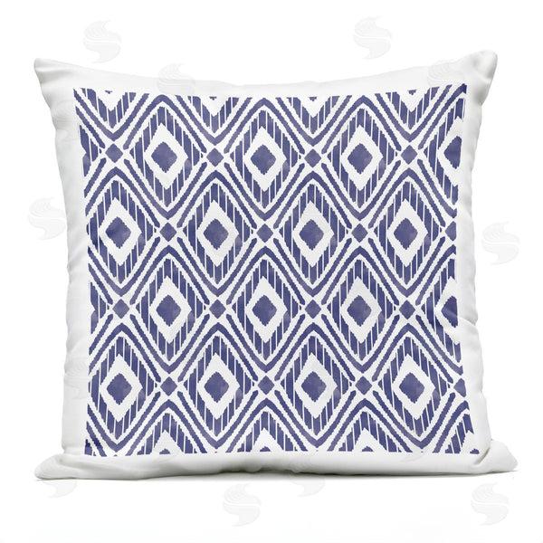 Stupell Industries Taylor Shannon Designs | Blue Diamond Geometric Pattern Printed Throw Pillow