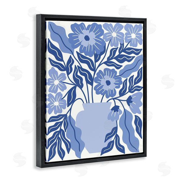 Stupell Industries Taylor Shannon Designs | Blue & White Flower Vase Wall Art