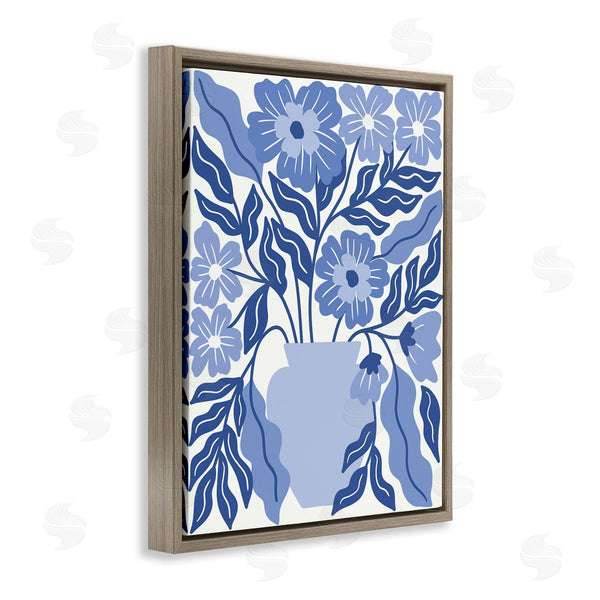 Stupell Industries Taylor Shannon Designs | Blue & White Flower Vase Wall Art