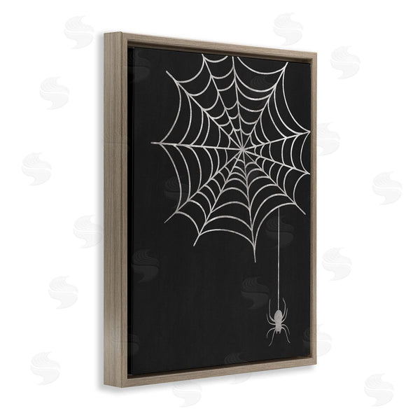 Stupell Industries Taylor Shannon Designs | Casual Black Hanging Spider Web Wall Art