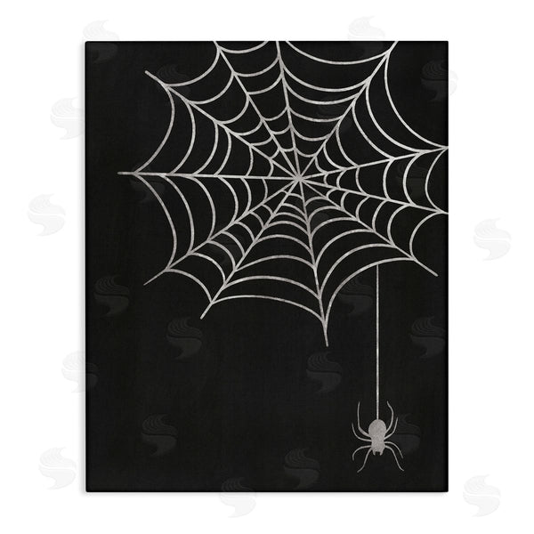 stupell industries Taylor Shannon Designs | Casual Black Hanging Spider Web Wall Art