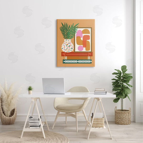 Stupell Industries Taylor Shannon Designs | Ceramic Glass Twig Vessel Wreathed Furniture Modern Ornaments Wall Art