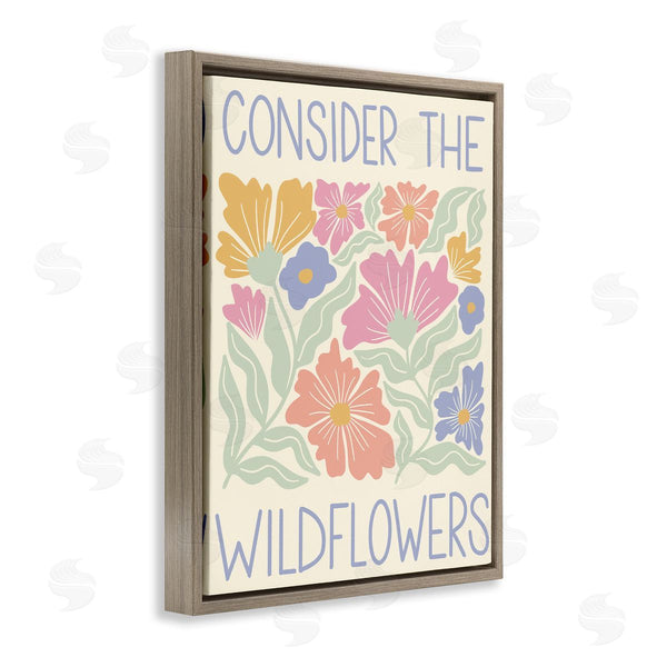 Stupell Industries Taylor Shannon Designs | Consider The Wildflowers Phrase