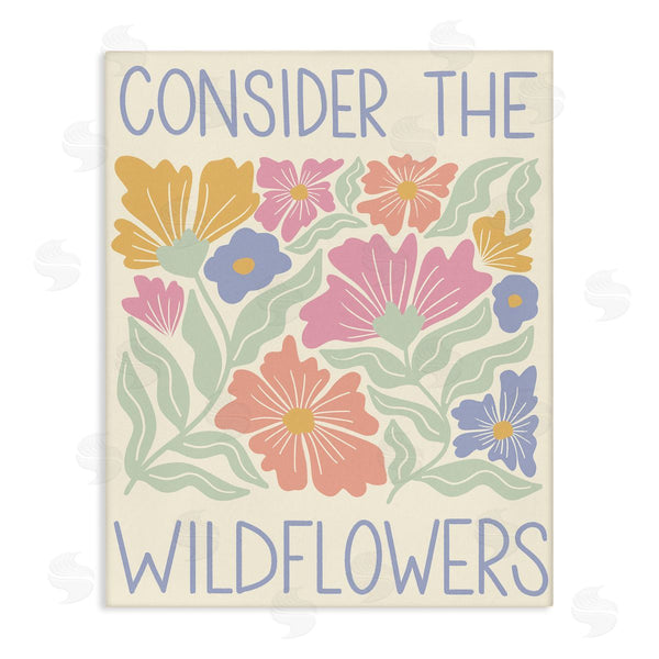 stupell industries Taylor Shannon Designs | Consider The Wildflowers Phrase