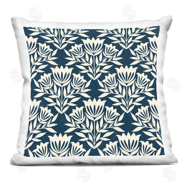 stupell industries Taylor Shannon Designs | Cream Flower Bouquet Printed Throw Pillow