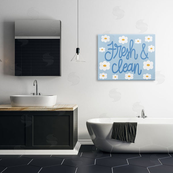 Stupell Industries Taylor Shannon Designs | Fresh & Clean Blue Daisy Pattern Wall Art