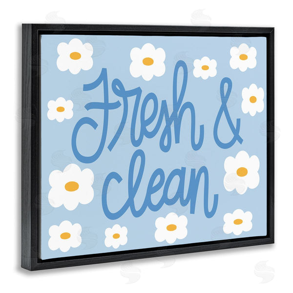 Stupell Industries Taylor Shannon Designs | Fresh & Clean Blue Daisy Pattern Wall Art