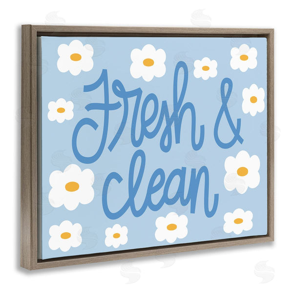Stupell Industries Taylor Shannon Designs | Fresh & Clean Blue Daisy Pattern Wall Art