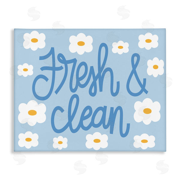 stupell industries Taylor Shannon Designs | Fresh & Clean Blue Daisy Pattern Wall Art