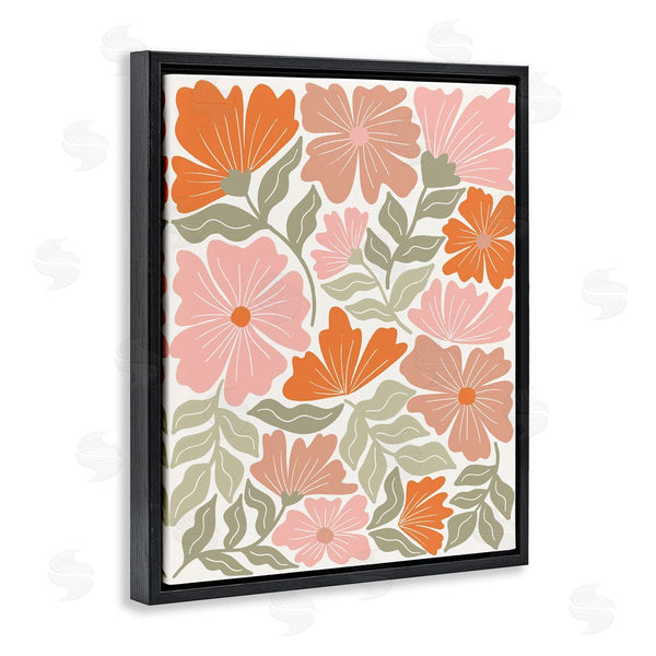 Stupell Industries Taylor Shannon Designs | Funky Asymmetrical Florals Wall Art
