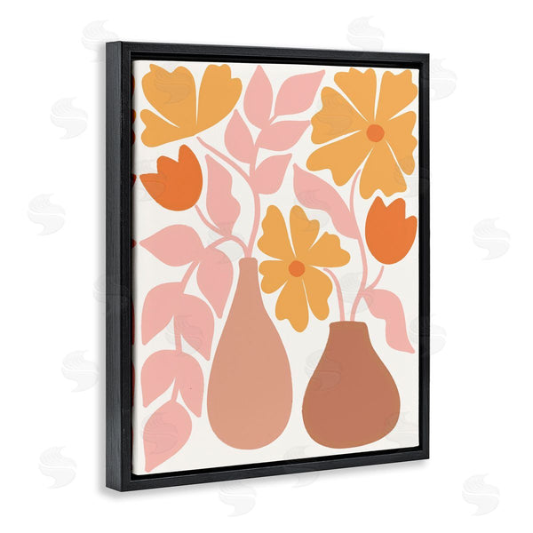 Stupell Industries Taylor Shannon Designs | Funky Flower Vases Wall Art