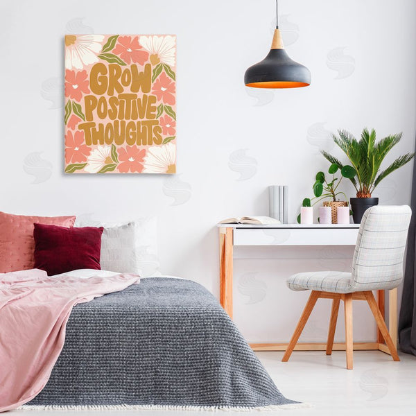 Stupell Industries Taylor Shannon Designs | Grow Positive Thoughts Wall Art