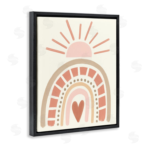 Stupell Industries Taylor Shannon Designs | Heart Rainbow Shapes Sunrise Sky Neutral Wall Art