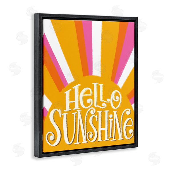 Stupell Industries Taylor Shannon Designs | Hello Sunshine Yellow Stripes