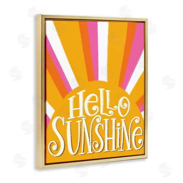 Stupell Industries Taylor Shannon Designs | Hello Sunshine Yellow Stripes