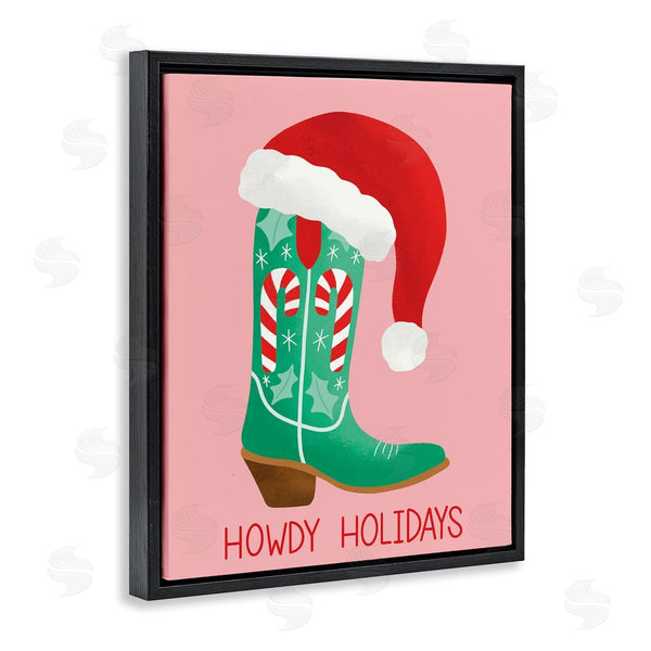 Stupell Industries Taylor Shannon Designs | Howdy Holidays Boot & Hat