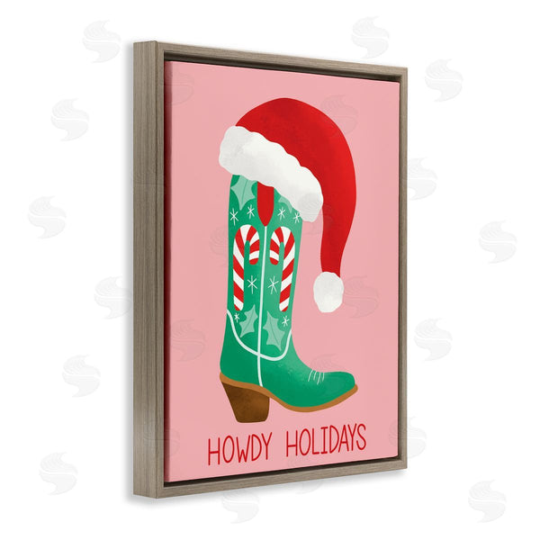 Stupell Industries Taylor Shannon Designs | Howdy Holidays Boot & Hat