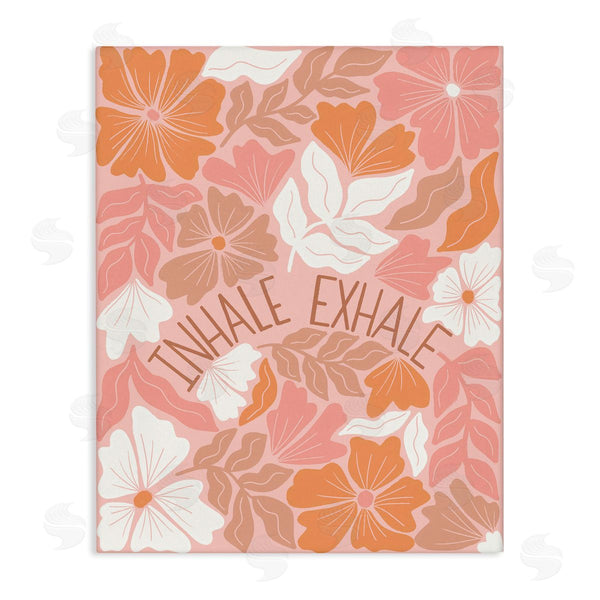 stupell industries Taylor Shannon Designs | Inhale Exhale Florals Wall Art