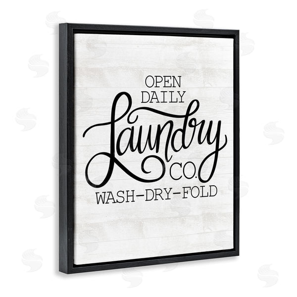 Stupell Industries Taylor Shannon Designs | Laundry Co Farmhouse Bathroom Wall Art
