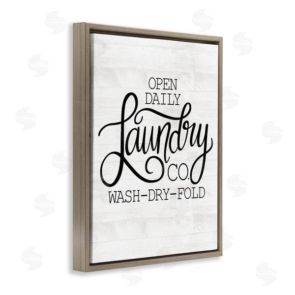 Stupell Industries Taylor Shannon Designs | Laundry Co Farmhouse Bathroom Wall Art