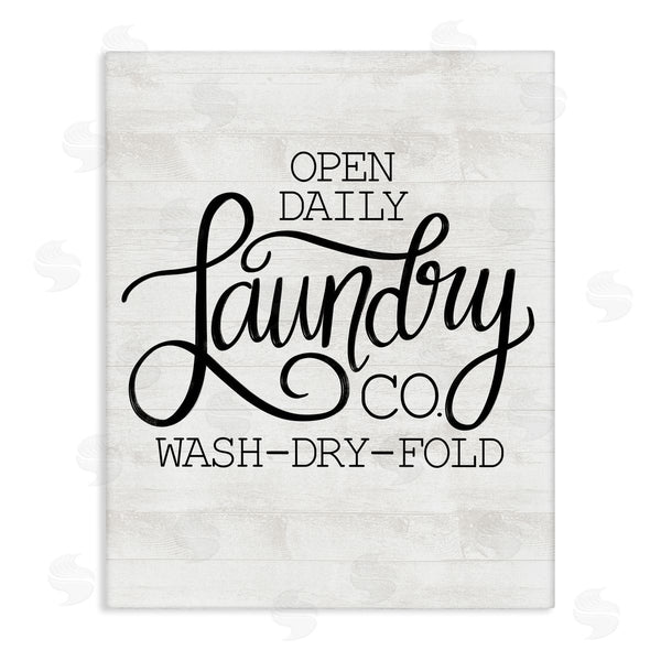 stupell industries Taylor Shannon Designs | Laundry Co Farmhouse Bathroom Wall Art