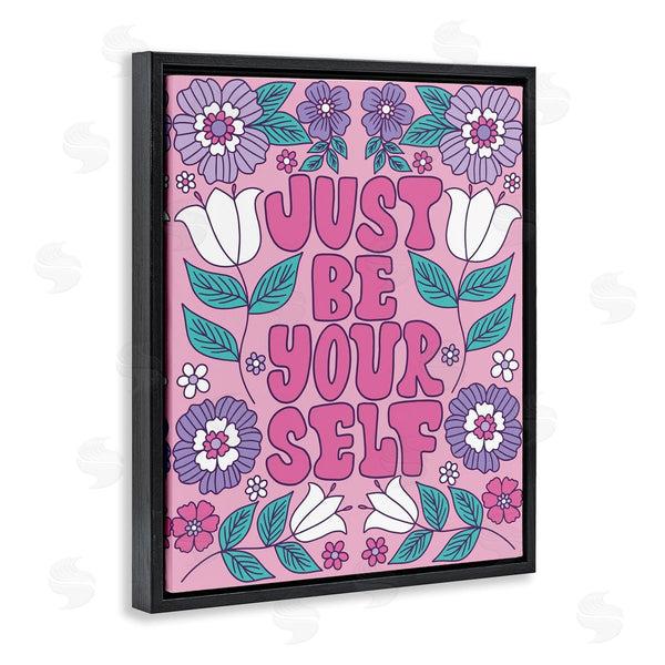 Stupell Industries Taylor Shannon Designs | Retro Floral Be Yourself Wall Art