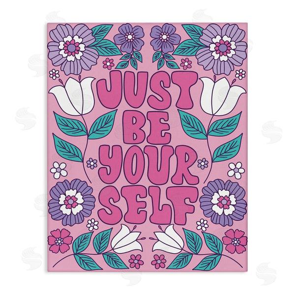 stupell industries Taylor Shannon Designs | Retro Floral Be Yourself Wall Art