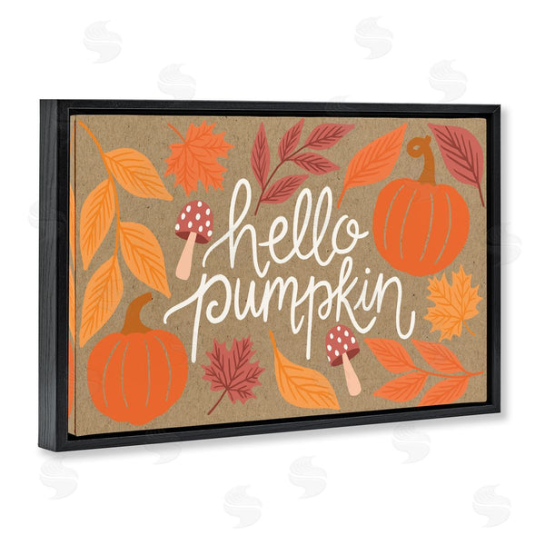 Stupell Industries Taylor Shannon Designs | Rustic Hello Pumpkin