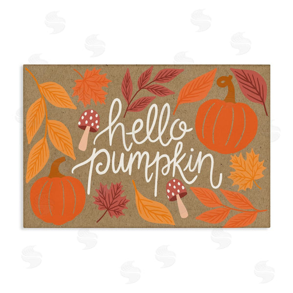 stupell industries Taylor Shannon Designs | Rustic Hello Pumpkin