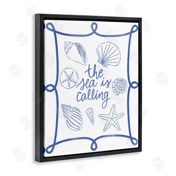 Stupell Industries Taylor Shannon Designs | Sea Is Calling With Shells