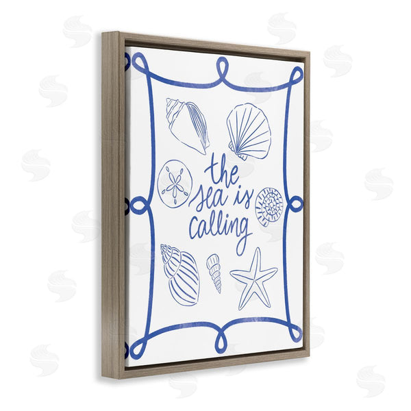Stupell Industries Taylor Shannon Designs | Sea Is Calling With Shells