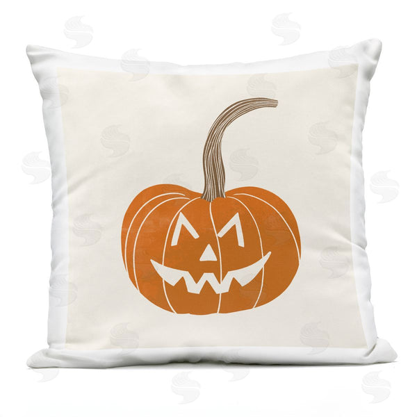 Stupell Industries Taylor Shannon Designs | Smiling Halloween Jack-o-Lantern Printed Throw Pillow