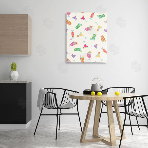 Stupell Industries Taylor Shannon Designs | Summertime Cocktails Patterns Wall Art
