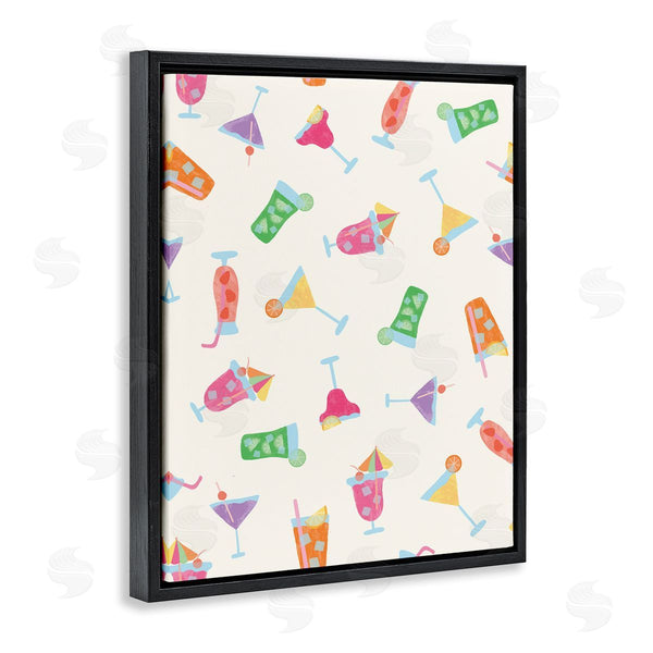 Stupell Industries Taylor Shannon Designs | Summertime Cocktails Patterns Wall Art