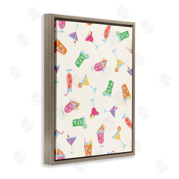 Stupell Industries Taylor Shannon Designs | Summertime Cocktails Patterns Wall Art