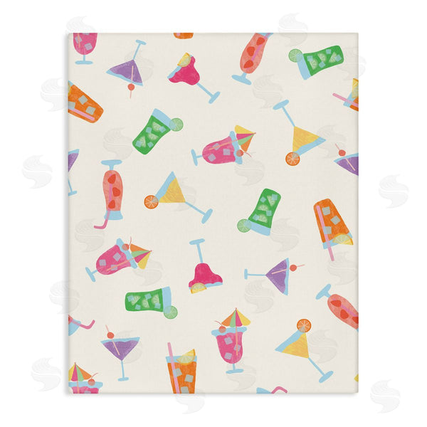 stupell industries Taylor Shannon Designs | Summertime Cocktails Patterns Wall Art