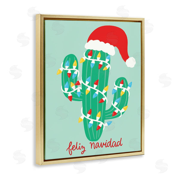 Stupell Industries Taylor Shannon Designs | Western Christmas Cactus
