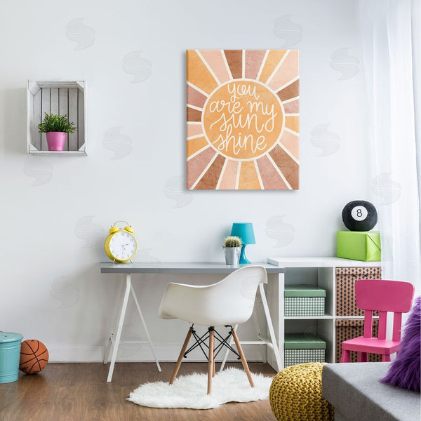 Stupell Industries Taylor Shannon Designs | You Are My Sunshine Boho Summer Geometric Pattern Wall Art