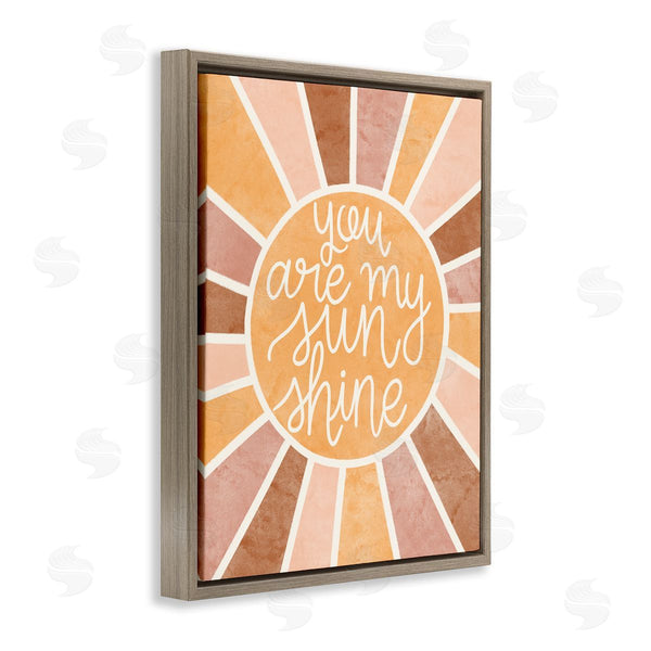 Stupell Industries Taylor Shannon Designs | You Are My Sunshine Boho Summer Geometric Pattern Wall Art