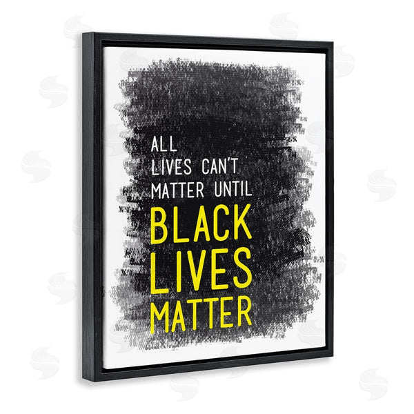 Stupell Industries Tenisha Proctor | Black Lives Matter Motivational Phrase Crayon Scratch Pattern Wall Art