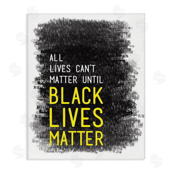 stupell industries Tenisha Proctor | Black Lives Matter Motivational Phrase Crayon Scratch Pattern Wall Art
