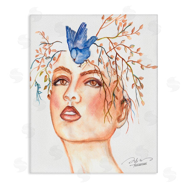 stupell industries Texturetones | Bird Balancing on Face