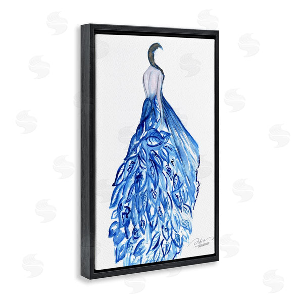 Stupell Industries Texturetones | Chic Blue Fluttering Dress Wall Art