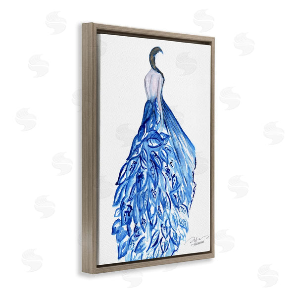 Stupell Industries Texturetones | Chic Blue Fluttering Dress Wall Art