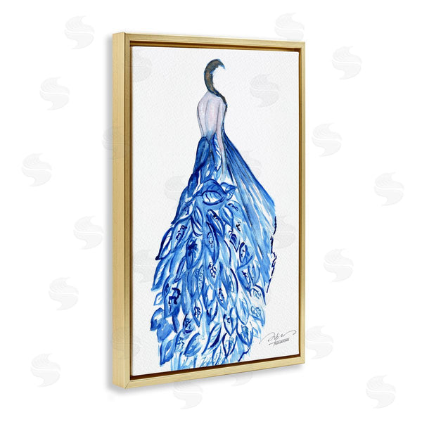 Stupell Industries Texturetones | Chic Blue Fluttering Dress Wall Art