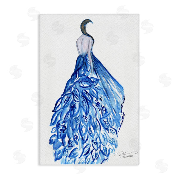 stupell industries Texturetones | Chic Blue Fluttering Dress Wall Art