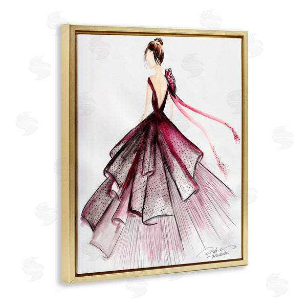 Stupell Industries Texturetones | Feminine Fashion Gown Wall Art
